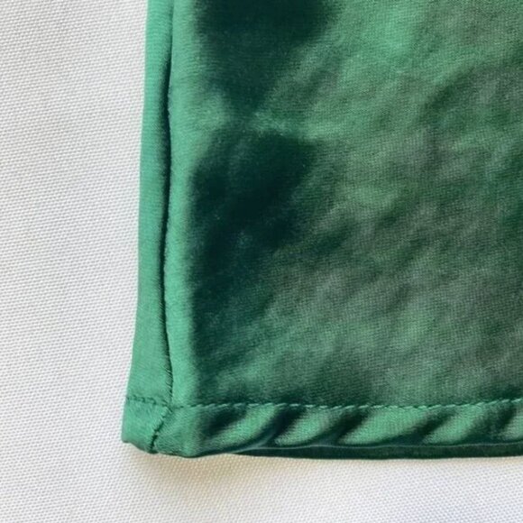 NWT MOTEL ROCKS PAIVA FOREST GREEN SATIN MINI BELTED COCKTAIL DRESS - S - Picture 8 of 9